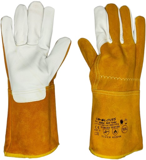 Zváračské rukavice WELDER GOLD KEVLAR