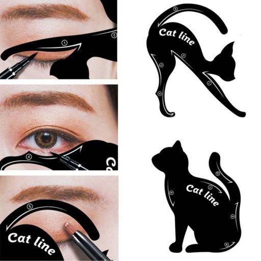 ŠABLÓNA CAT LINE NA MAĽOVANIE línií CAT EYELINER