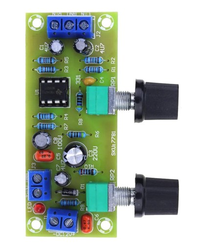 859 Aktívny audio low-pass filter pre subwoofer