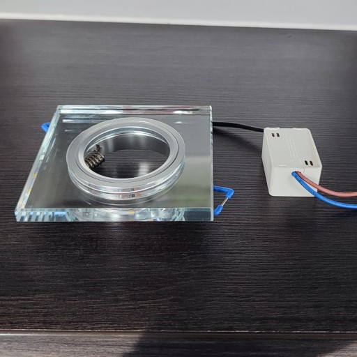 SKLENENÉ STROPNÉ SVETLO HALOGÉNOVÉ S LED pásikom IP20 + GU10 Master Led