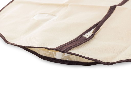 POTAH NA OBLEČNÝ OBLEK 60x100cm. LÁTKOVÁ TAŠKA na zips 2 ks.