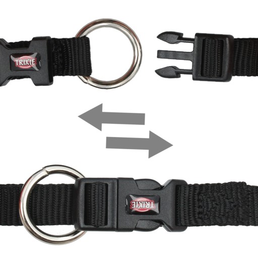 NYLONOVÝ GOLIER 35-55cm/20mm ČIERNA
