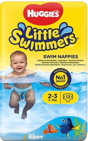 Huggies Swimmers Plienky 3-8 Kg 12 ks.