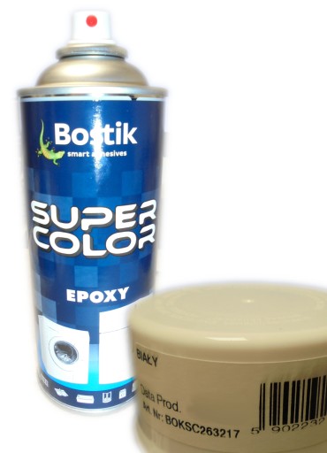 Bostik Epoxidová farba v spreji na domáce spotrebiče biela 400ml