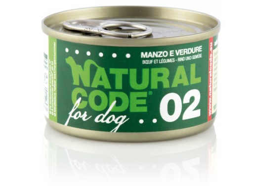 Natural Code - 02 - HOVÄDZIE SRDCIA A ZELENINA - 90g