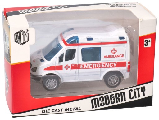 Kovové auto POLICAJNÁ AMBULANCIA 6809