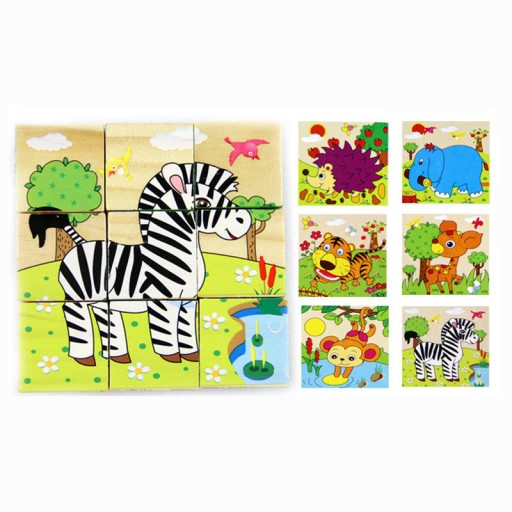 VZDELÁVACIE BLOKY DREVENÉ PUZZLE