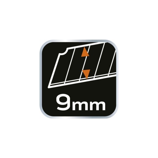 Vymeniteľná zlomená čepeľ, čierna, 10 ks 9 mm SK2