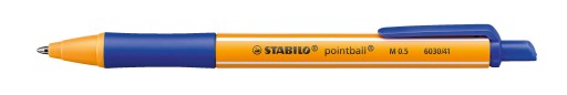 STABILO POINTBALL 6030/41 výsuvné guľôčkové pero, MODRÉ