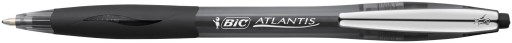 BIC ATLANTIS SOFT AUTOMATICKÝ GUĽOVÝ BOL S VYMENITEĽNOU NÁPLŇOU, ČIERNA