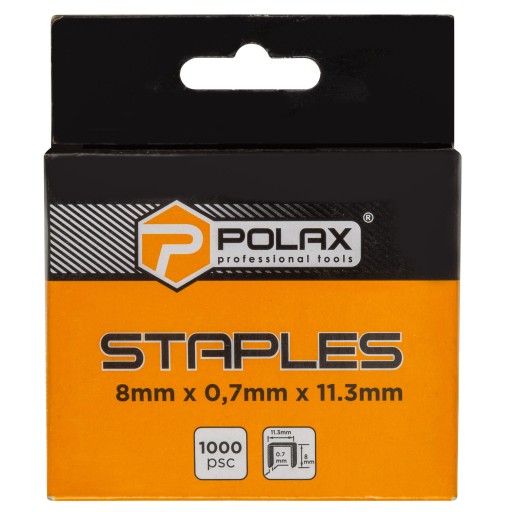 Sponky typ 53 (530/A) veľkosť 8mm POLAX - TAKER ŠTÍTKY NA ČALÚNENIE