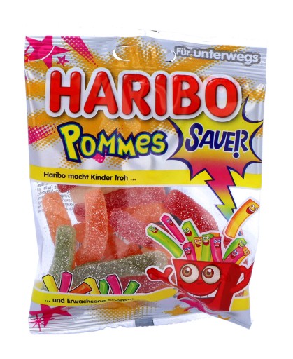 HARIBO Fruit Jelly Sour Fries 100g z Nemecka