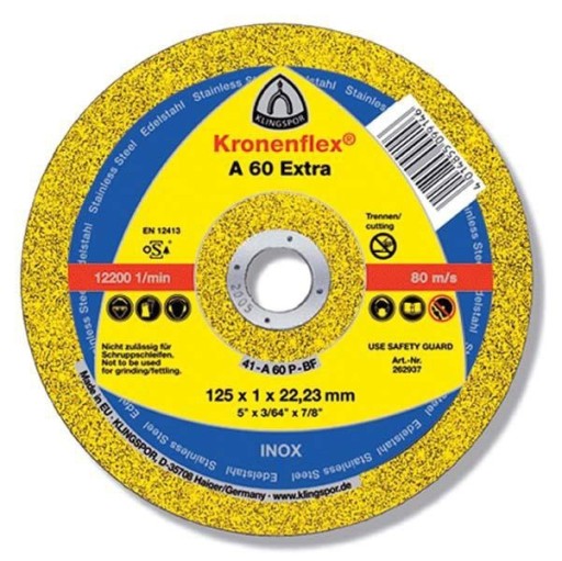 PLOCHÝ DISK A60EX T1A 125*1,0*22 262937