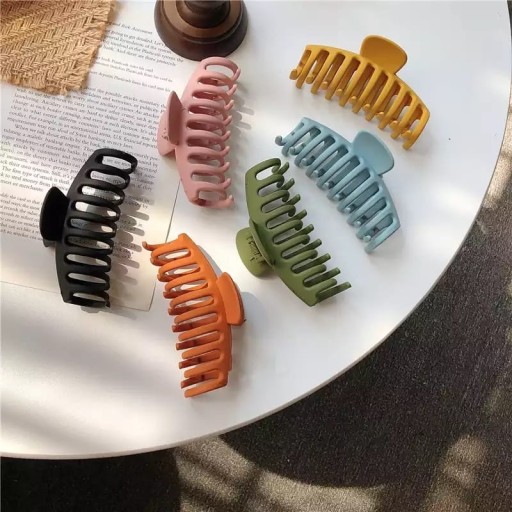 Sponka do vlasov, spona, spona, zuby, čeľusť, dlhá, zelená, klasická