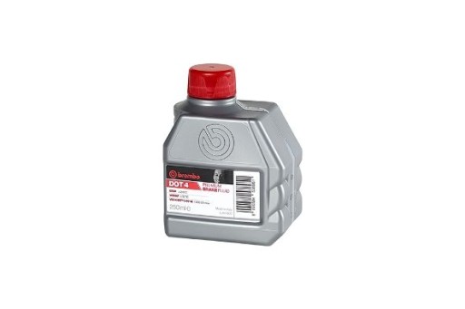 BRZDOVÁ KVAPALINA. DOT4 0,25 l kvapaliny bod varu suchý/mokrý 260C/165C (