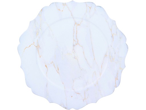 Podložka pod podnos na taniere 33 cm - ZLATO BIELA farba