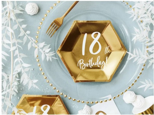 Taniere 18th Birthday Gold 20 cm
