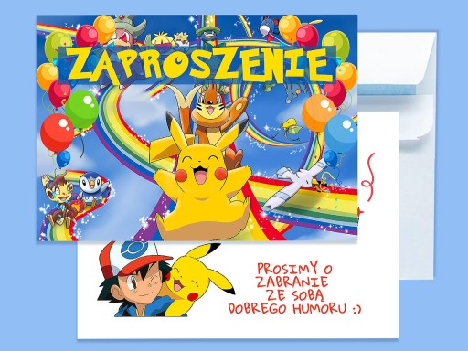 POKEMON POZVÁNKA NA NARODENINY DIEŤAŤA + OBÁLKA ZDARMA