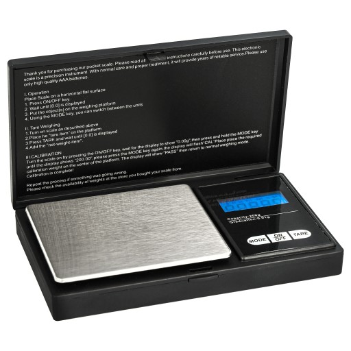 Elektronická váha na šperky LCD 200/0,01g, vrecková digitálna, presná