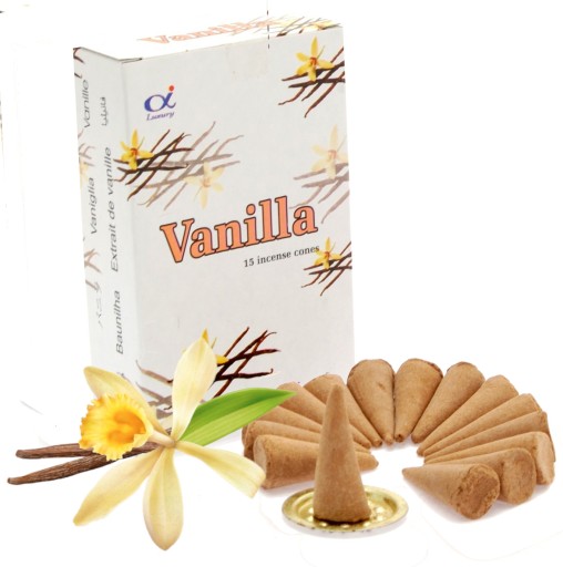 Kónické vonné tyčinky VANILKA pre relaxačné potešenie