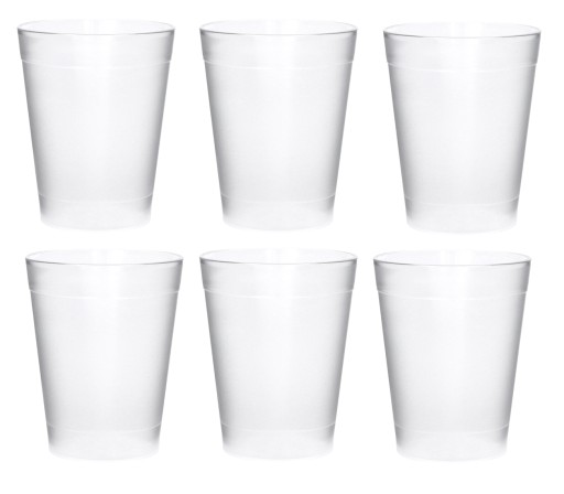 Perleťový plastový pohár 300ml 6 ks.