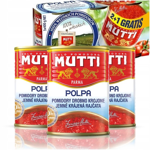 Mutti Súprava paradajkovej dužiny 3 x 400 g