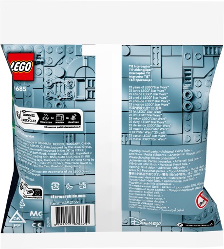 LEGO STAR WARS 30685 MINIMODEL TIE INTERCEPTOR POLYBAG 25. VÝROČIE