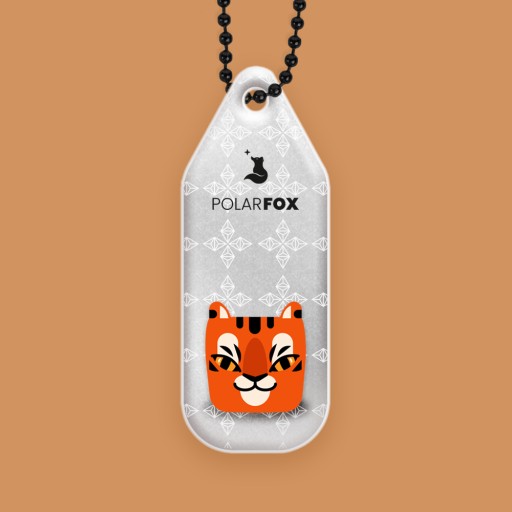 Reflexné prívesky 4+1 ks Frendo Jungle PolarFox