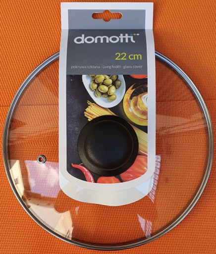 Sklenená pokrievka s prieduchom 22 cm DOMOTTI