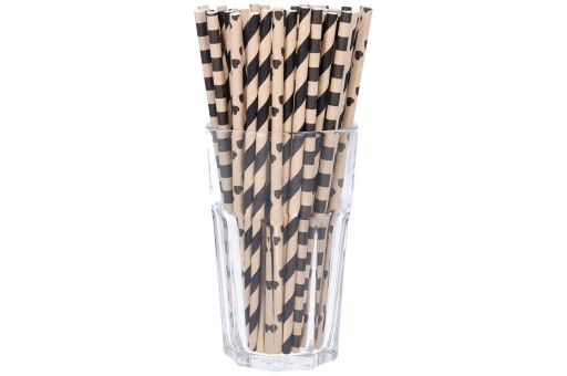 Papierové slamky na nápoje eco tubes 100. narodeniny