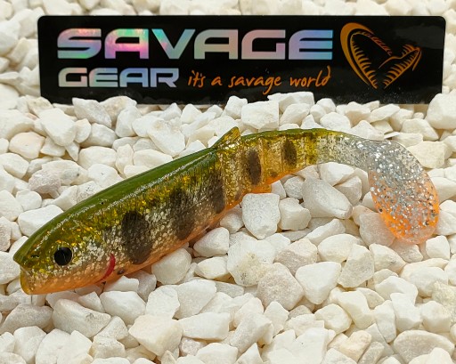 UV guma Savage Gear Cannibal 10 cm Olive Smolt na šťuky a zubáče