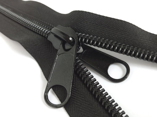 Obojstranný kovový zips na 10 mm špirálový zips