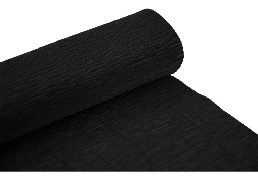 Krepový papier, CRIPPED TALIANSký hodvábny papier, Čierny 180g č. 602 ČIERNA KREPE