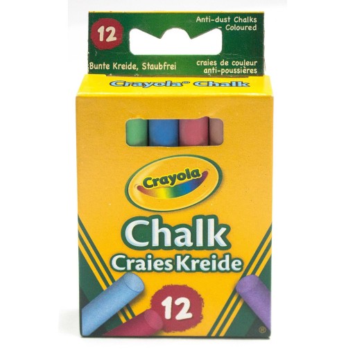 BEZPRACHOVÁ FAREBNÁ CHALK - 12 farieb