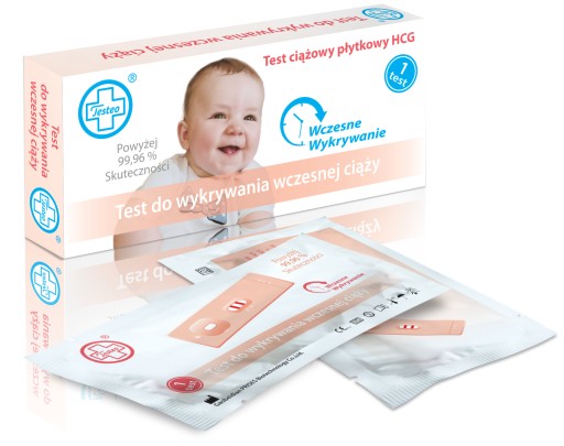 TESTEO HCG tehotenský test doštička 1 ks.