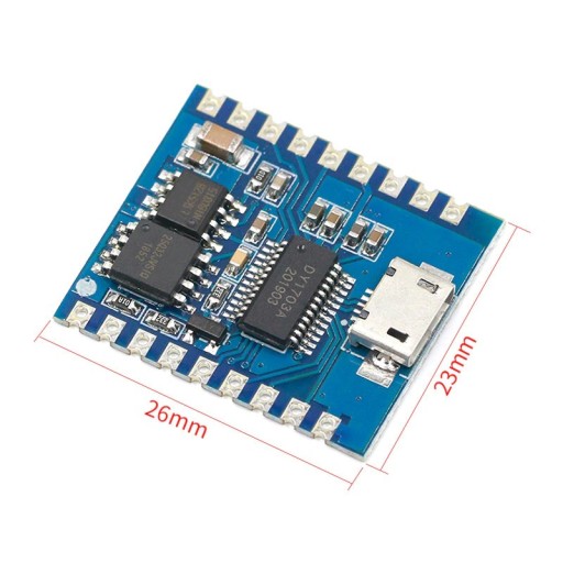 Modul MP3 prehrávača 740 DY-SV17F 4 MB SPI UART