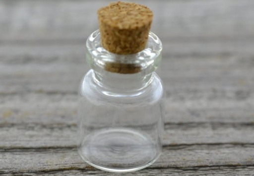 Sklenená fľaštička so zátkou 22*15mm