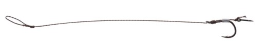 MF RIG - S IHLOU - ostnatý háčik č.12 / oplet: 0,12mm/10cm - bal 8