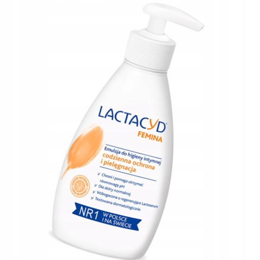 LAKTACYDOVÁ EMULZIA PRE INTÍMNU HYGIENU FEMINA PUMP