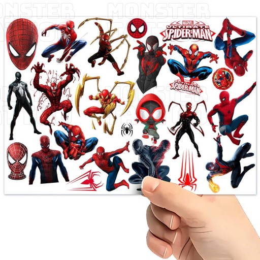 UMÝVAJÚCE DOČASNÉ TETOVANIE PRE DETI DETSKÝ SPIDERMAN ORIGINÁLNE DIZAJNY
