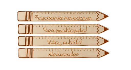 Ceruzka pravítko pri registrácii študentov DARČEK