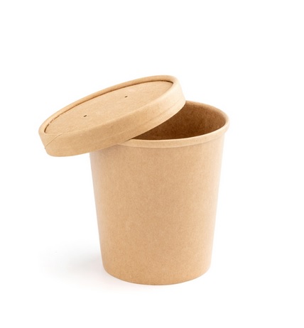 Viečko na ECO papierovú nádobu 470ml 25 ks.