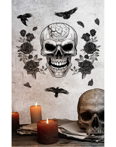 LEBKA KVET VTÁKA NÁLEŽKA HALLOWEENSKÉ OZDOBENIE