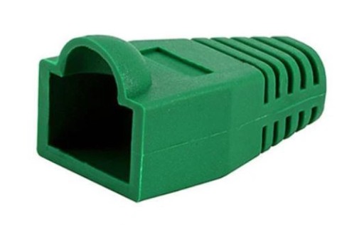 Kryt na zástrčku RJ45, 50 ks, zelený