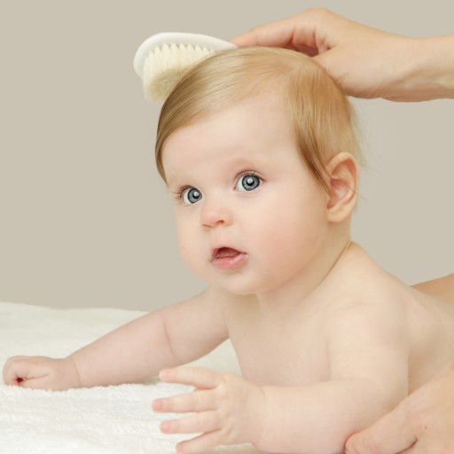 Gentle Goat Bristle Cradle Cap kefa na vlasy pre deti Noble