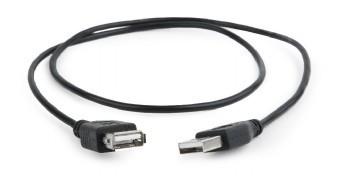 AM-AFI USB 2.0 predlžovací kábel 0,75m čierny