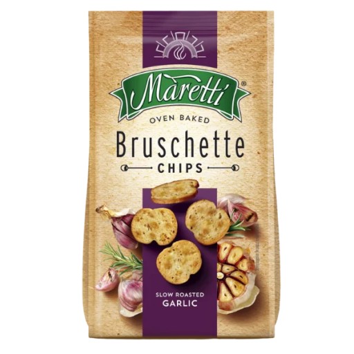 Bruschette, pečené krúžky chleba s cesnakom, 70g