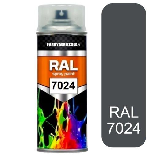 LAK STREKOVANÝ RAL 7024 MAT, JEMNOZRNÁ ŠTRUKTÚRA