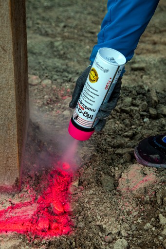 Geodetická farba v spreji FLUO AMPERE žltá Trig-a-Cap Extra