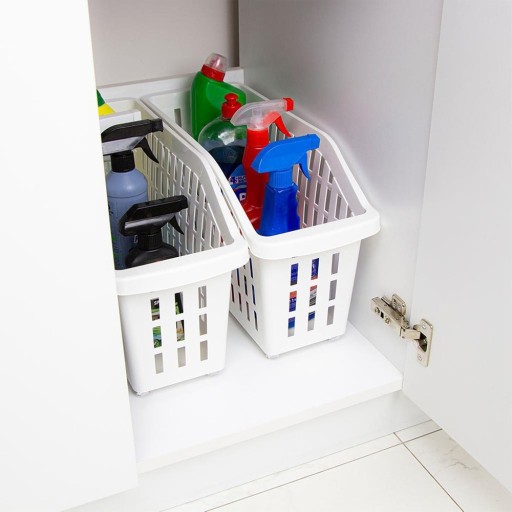 Nádoba na kolieskach, košík, úložný box, úzky organizér, 13L